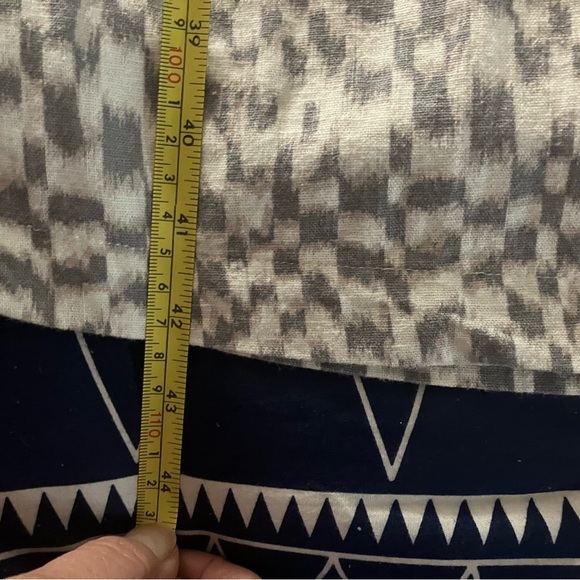 $45 Universal Thread gray & white midi sundress. Pleated top, tassel tie. Sz Med - Picture 12 of 12